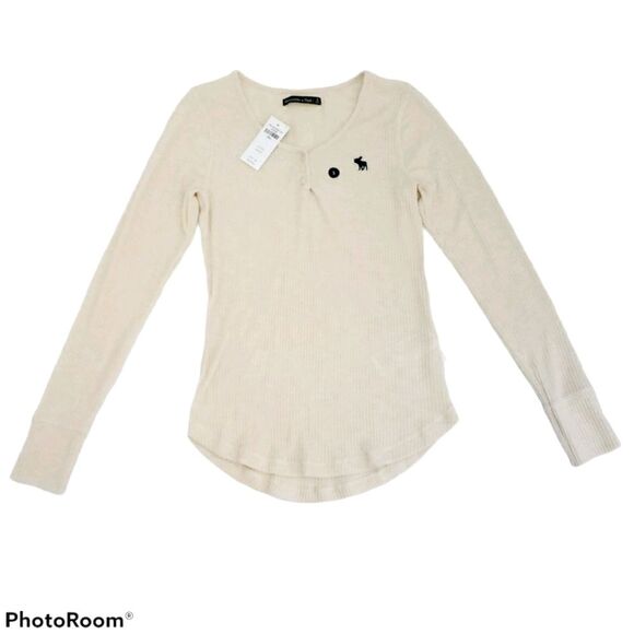 Abercrombie & Fitch Long Sleeve Henley SMALL - Picture 6 of 16